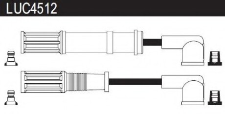 Провода высоковольтные, комплект LUCAS ELECTRICAL LUC4512