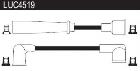 Провода высоковольтные, комплект LUCAS ELECTRICAL LUC4519