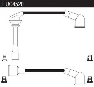 Провода высоковольтные, комплект LUCAS ELECTRICAL LUC4520