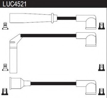 Провода высоковольтные, комплект LUCAS ELECTRICAL LUC4521