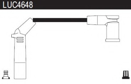 Провода высоковольтные, комплект LUCAS ELECTRICAL LUC4648