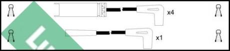 Комплект проводов зажигания LUCAS LUC4017