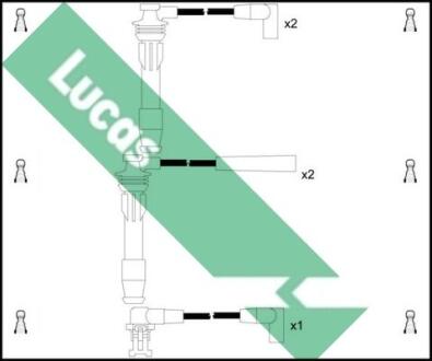 Комплект проводов зажигания LUCAS LUC4107