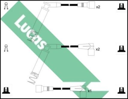 Комплект проводов зажигания LUCAS LUC4498