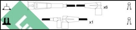 Комплект проводов зажигания LUCAS LUC5011