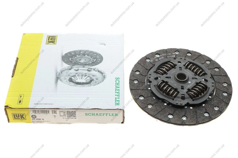 Диск зчеплення Opel Astra/Calibra/Vectra 89-03 LuK 322 0288 10 (фото 1)