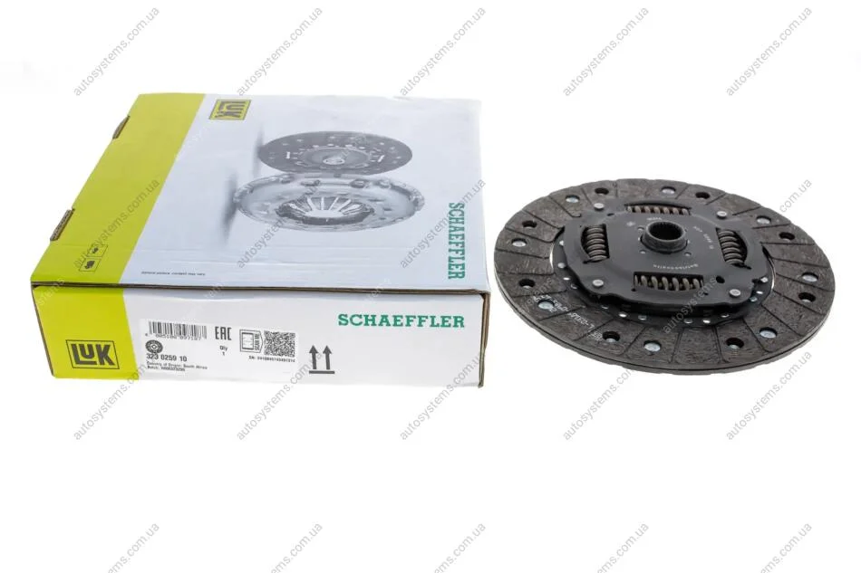 Диск зчеплення VW T4 2.5 90-03 (d=228mm) LuK 323 0259 10 (фото 1)