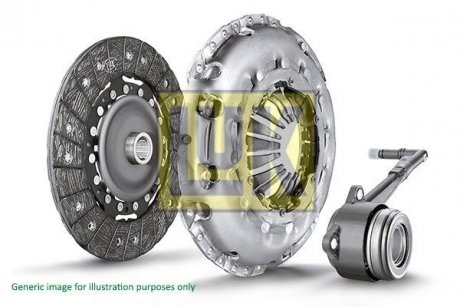 Комплект зчеплення Renault Clio 1.2 16V 05- (d=180mm) (+ вижимний) LuK 618 3086 33