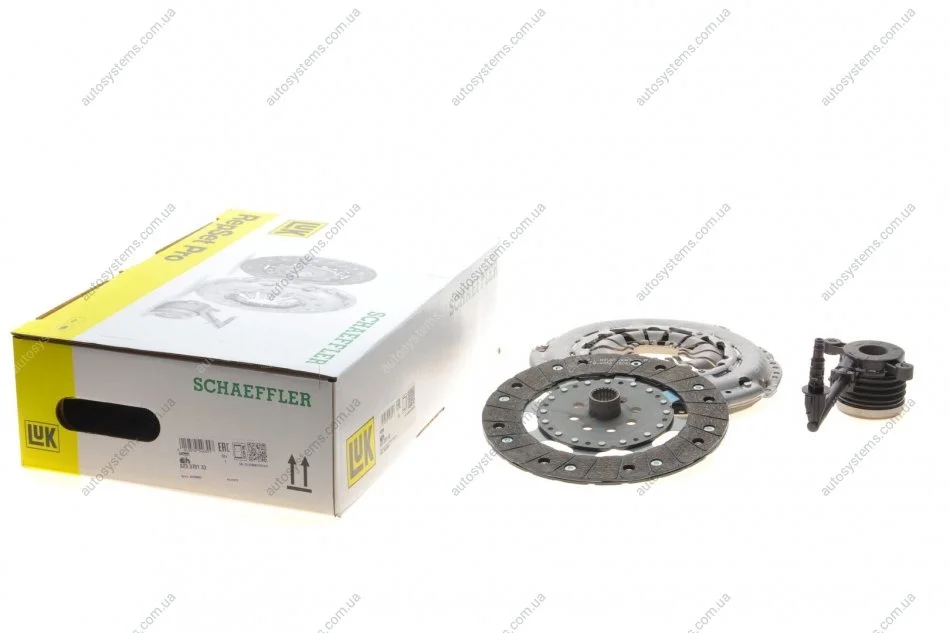 Комплект зчеплення Renault Kangoo/Megane/Scenic 1.2 TCe 12- (d=230mm) (+вижимний) LuK 623 3701 33 (фото 1)