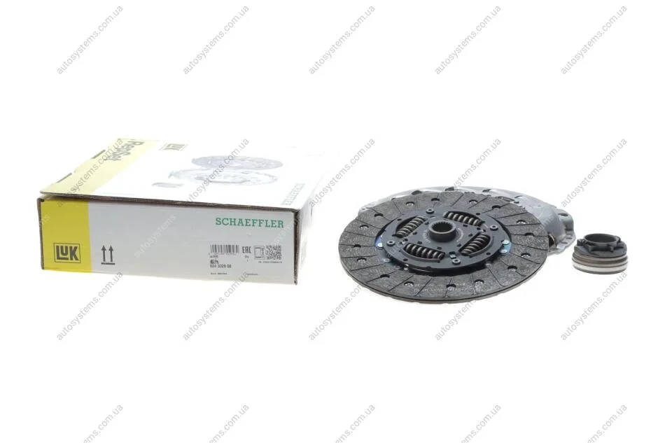 Комплект зчеплення Audi A4 2.0 TFSI/1.9-2.0TDI 00-/VW Passat B5 1.9 TDI 00-05 (d=240mm) (+вижимний) LuK 624 3329 00 (фото 1)