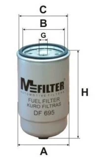 Топливный фильтр M-FILTER DF 695