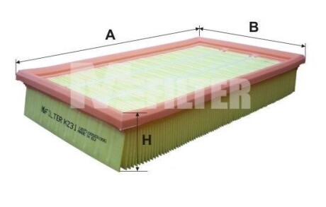 Воздушный фильтр M-FILTER K 231