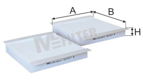 Фильтр салона M-FILTER K 912-2