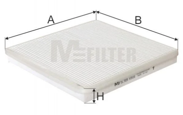 Фильтр салона M-FILTER K916 (фото 1)