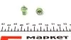 Автолампа 12V 2W BX8.5d (в щиток приладів/зелена) (PBX5 2W 12V) MAGNETI MARELLI 002051400000 (фото 4)