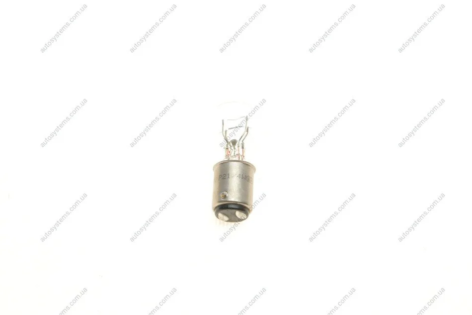 Автолампа P21/4W 12V 21/4W BAZ15d Стандарт (P21 4W 12V) MAGNETI MARELLI 008529100000 (фото 1)