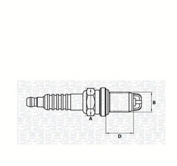 Свеча зажигания MAGNETI MARELLI 062000772304