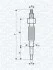 Свічка розжарювання Nissan Patrol/Mitsubishi Pajero 2.3TD/4.2D 82- (11V) (UC23A) MAGNETI MARELLI 062900019304 (фото 2)