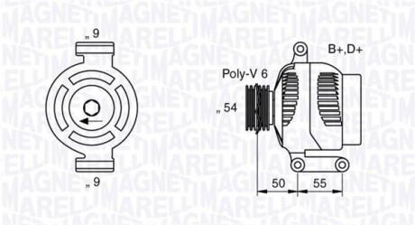 Генератор MAGNETI MARELLI 063358061010