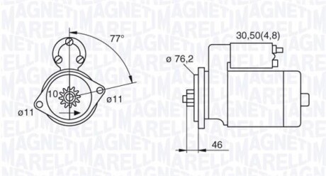 Стартер MAGNETI MARELLI 063521230160