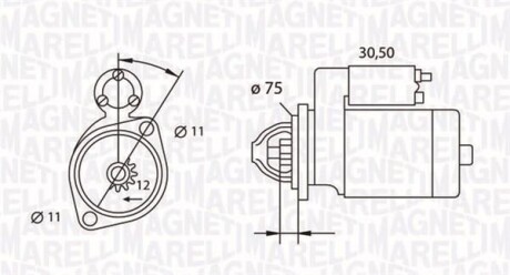 Стартер MAGNETI MARELLI 063523627010