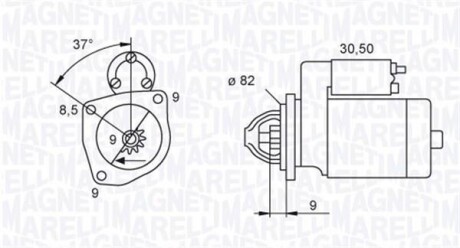 Стартер MAGNETI MARELLI 063721045010