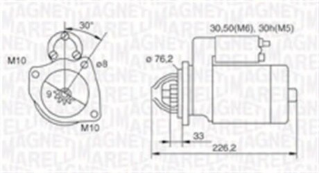 Стартер MAGNETI MARELLI 063721067010