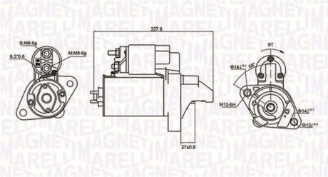 Стартер MAGNETI MARELLI 063721074010