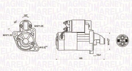 Стартер MAGNETI MARELLI 063721096010