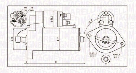 Стартер MAGNETI MARELLI 063721135010