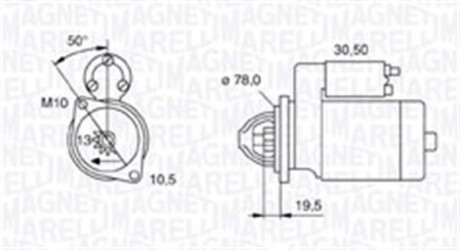 Стартер MAGNETI MARELLI 063721158010