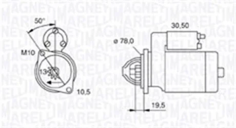 Стартер MAGNETI MARELLI 063721158010
