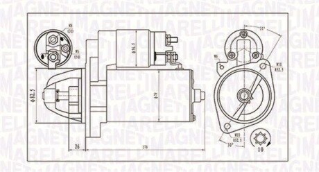 Стартер MAGNETI MARELLI 063721202010