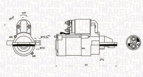 Стартер MAGNETI MARELLI 063721246010 (фото 1)