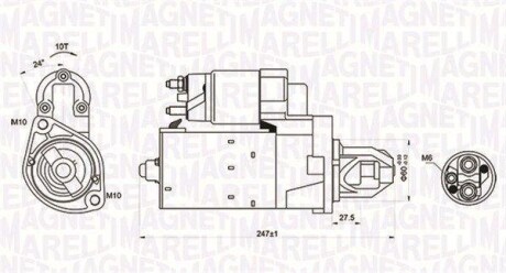 Стартер MAGNETI MARELLI 063721249010