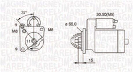 Стартер MAGNETI MARELLI 063721260010