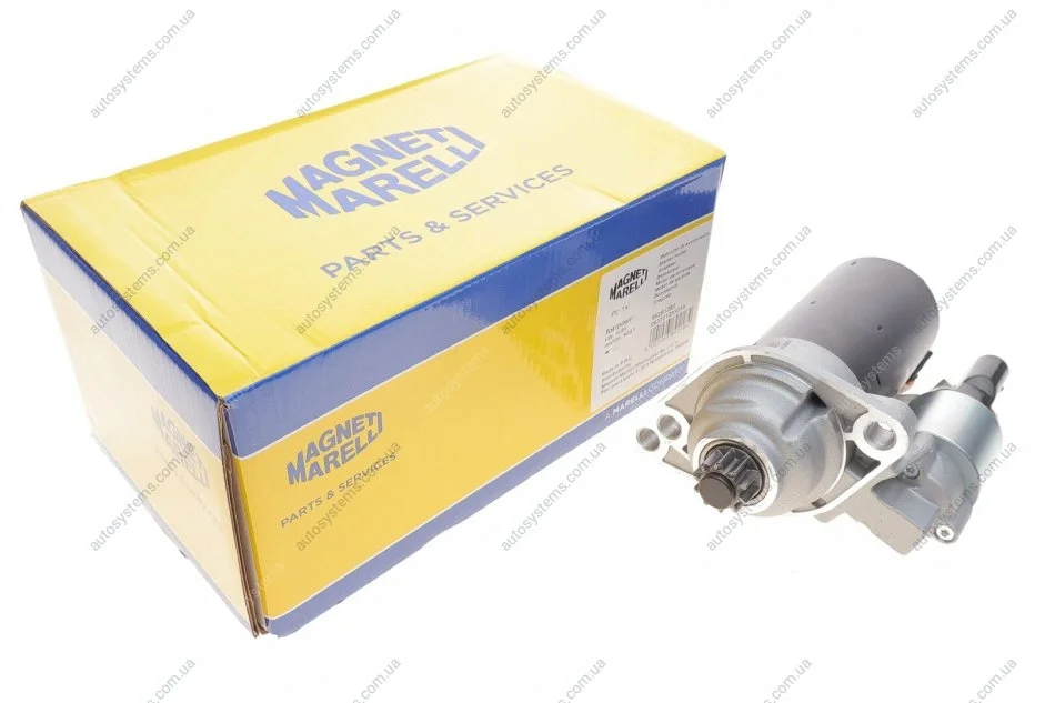 Стартер VW Caddy/T5 1.9TDI 03- (2kw) (z=10) MAGNETI MARELLI 063721293010 (фото 1)