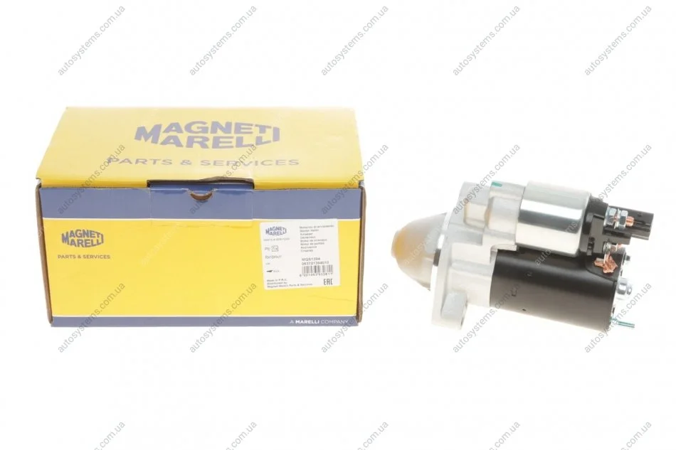 Стартер Audi A4/A6/Skoda Superb I/VW Passat 1.6-2.0 97-08 (1.1kw) (z=9) MAGNETI MARELLI 063721394010 (фото 1)