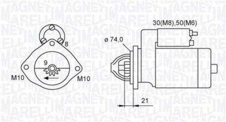 Стартер MAGNETI MARELLI 063721406010