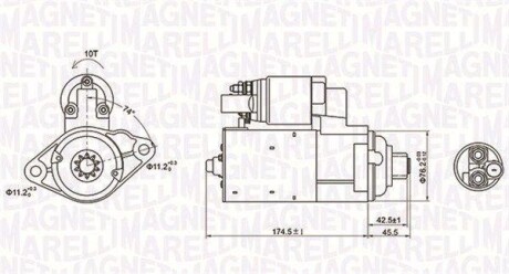 Стартер MAGNETI MARELLI 063721409010