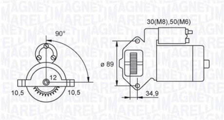 Стартер MAGNETI MARELLI 063721421010