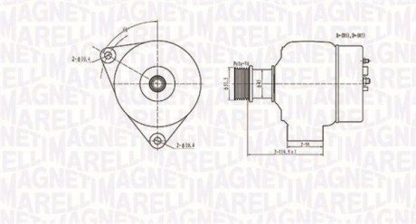 Генератор MAGNETI MARELLI 063731138010