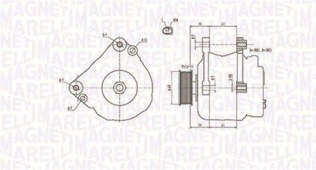 Генератор MAGNETI MARELLI 063731402010