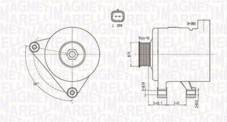 Генератор MAGNETI MARELLI 063731498010