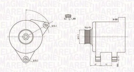 Генератор MAGNETI MARELLI 063731569010