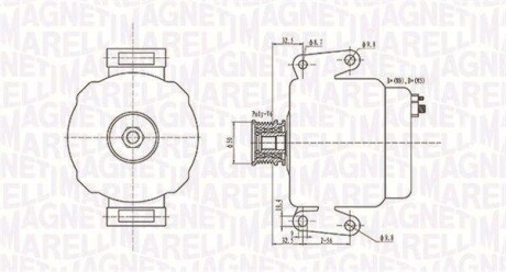 Генератор MAGNETI MARELLI 063731630010