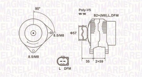 Генератор MAGNETI MARELLI 063731675010