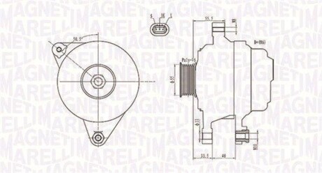 Генератор MAGNETI MARELLI 063731703010