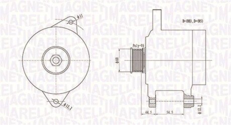 Генератор MAGNETI MARELLI 063731718010