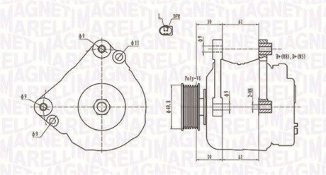 Генератор MAGNETI MARELLI 063731729010